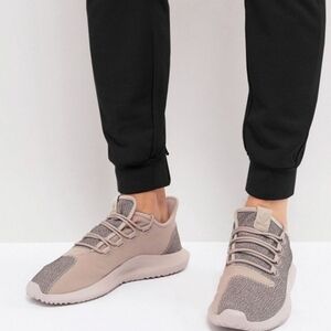 adidas Tubular Shadow Dusk Men Gray/Raw Pink Running Sneakers Size 10.5